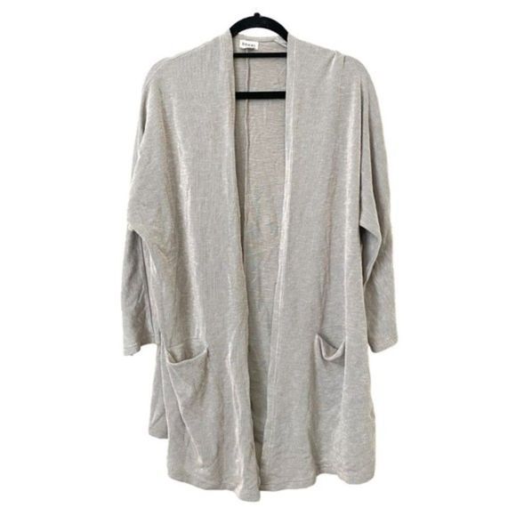 DONNI. Ribbed Open Front Slouchy Cardigan One Size - Picture 2 of 5
